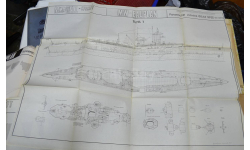 Чертеж  Admiral GRAF SPEE  Modell Werft  (копия) А1, 2 лист из 4 фрагментов