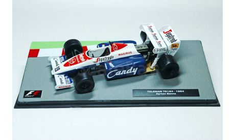 Toleman TG184 #19 - 1984 Ayrton Senna, журнальная серия масштабных моделей, scale43