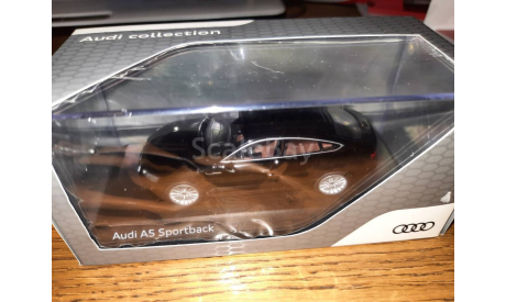 Audi A5 Sportback black, масштабная модель, scale43