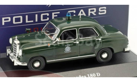 Mercedes 180D Polizei, масштабная модель, Mercedes-Benz, scale43