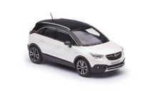 Opel Crossland X 2018 белый с черным, масштабная модель, scale43