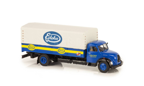 Magirus-Deutz бортовой с тентом Edeka, масштабная модель, scale43