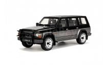 Nissan Patrol GR Y60 серый с серебристым 1:18, масштабная модель, scale18
