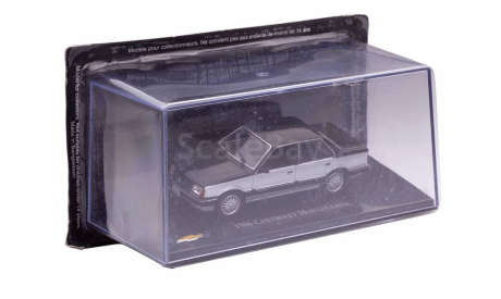 Chevrolet Monza Classic 1986 черный с серебристым, масштабная модель, Altaya, scale43