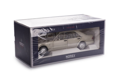 Mercedes-Benz S600 W140 1997 серебристый, масштабная модель, Norev, scale18