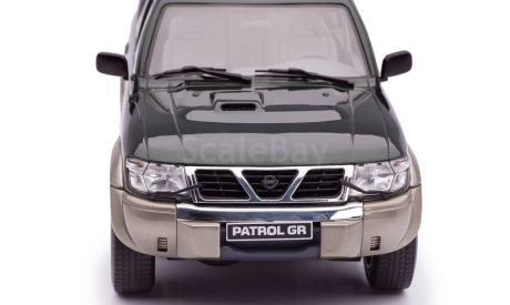 Nissan Patrol GR Y61 зеленый 1:18, масштабная модель, scale18