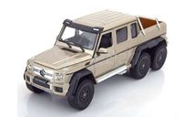 Mercedes-Benz G63 AMG 6x6 2014 пикап золотистый металлик 1:24, масштабная модель, scale24