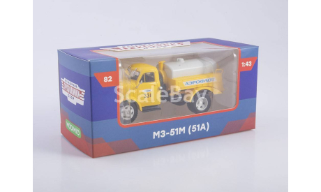 Легендарные грузовики СССР №82, МЗ-51М (ГАЗ-51А), журнальная серия масштабных моделей, scale43