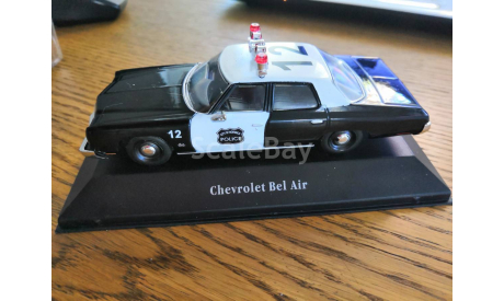 Chevrolet Bel air police usa, масштабная модель, Atlas, scale43