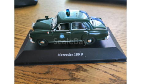 Mercedes 180D Polizei, масштабная модель, Mercedes-Benz, scale43