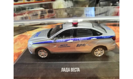 ВАЗ Лада Веста LADA VESTA ДПС полиция, масштабная модель, scale43