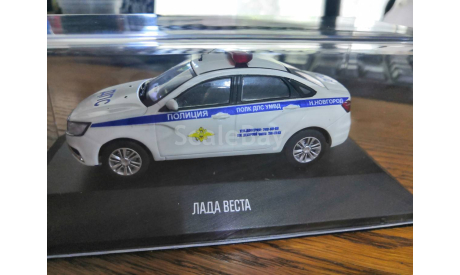 ВАЗ Лада Веста LADA VESTA ДПС ПОЛИЦИЯ Нижний Новгород, масштабная модель, scale43