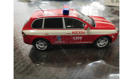 Porsche Cayenne пожарная охрана, масштабная модель, scale43
