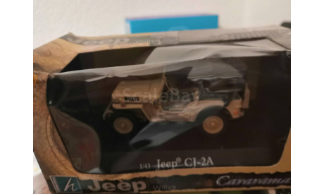 Jeep CJ-2A cararama, масштабная модель, scale43