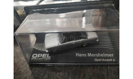 Opel Kadett A Coupe Hans Mersheimer 1964 серебристый с черным, масштабная модель, scale43