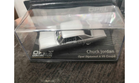 Opel Diplomat A V8 Coupe Chuck Jordan 1965 серебристый, масштабная модель, scale43