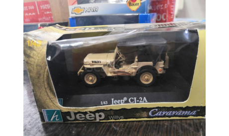 Jeep CJ-2A cararama, масштабная модель, scale43