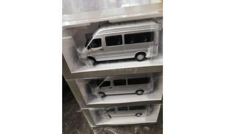 Mercedes-Benz Sprinter Classic автобус серебристый, масштабная модель, scale43