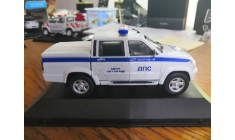 УАЗ-ПАТРИОТ ПИКАП ДПС МИЛИЦИЯ, масштабная модель, scale43
