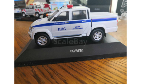 УАЗ-ПАТРИОТ ПИКАП ДПС МИЛИЦИЯ, масштабная модель, scale43