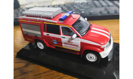 УАЗ Профи Пикап пожарная охрана СПБ, масштабная модель, scale43