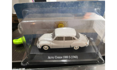 Audi Auto Union 1000 S 1960 светло-серый, масштабная модель, Altaya, scale43