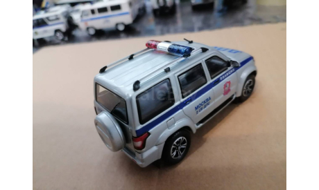 УАЗ-ПАТРИОТ ДПС ПОЛИЦИЯ МОСКВА, масштабная модель, scale43