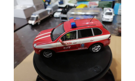 Porsche Cayenne ПОЖАРНАЯ ОХРАНА, масштабная модель, scale43