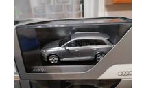 Audi Q7 2015 серебристый Spark, масштабная модель, scale43