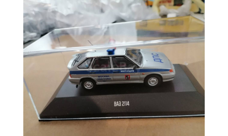 ВАЗ-2114 ДПС МИЛИЦИЯ МОСКВА, масштабная модель, scale43
