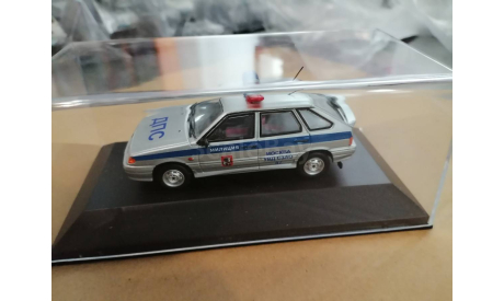 ВАЗ-2114 ДПС МИЛИЦИЯ МОСКВА, масштабная модель, scale43