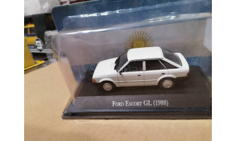 Ford Escort GL 1988 белый, масштабная модель, Altaya, scale43