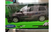 Volvo XC90 2003 серый металлик 1:24, масштабная модель, 1/24