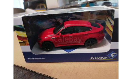 BMW X6 2006 красный, масштабная модель, Solido, scale43
