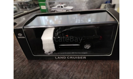 Toyota Land Cruiser 200 black, масштабная модель, scale43