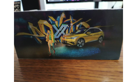 Volkswagen id.4X yellow, масштабная модель, scale43