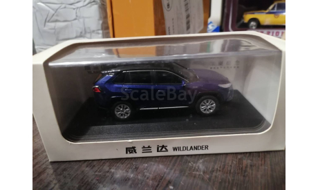 Toyota Wildlander hibrid blue, масштабная модель, scale43