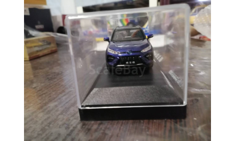 Toyota Wildlander hibrid blue, масштабная модель, scale43