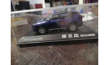 Toyota Wildlander hibrid blue, масштабная модель, scale43