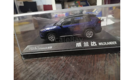Toyota Wildlander hibrid blue, масштабная модель, scale43
