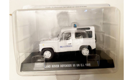 LAND ROVER DEFENDER 90 UN/POLICE/RENDORSEG (1998) Carabinieri, журнальная серия масштабных моделей, scale43
