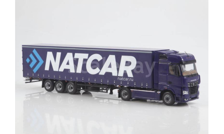 KAMAZ-54901 с п/п НЕФАЗ-93341 NATCAR, масштабная модель, scale43