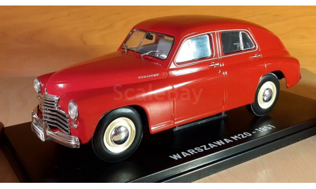 Легендарные советские автомобили №86 - Warszawa M20, журнальная серия масштабных моделей, scale24