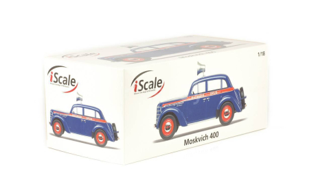 Москвич 400-420 Милиция ОРУД 1954 1:18, масштабная модель, scale18