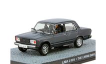 ВАЗ 2105 LADA The Living Daylights James Bond 007 1987 черный с фигуркой, журнальная серия The James Bond Car Collection (Автомобили Джеймса Бонда), scale43