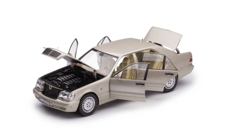 Mercedes-Benz S600 W140 1997 серебристый, масштабная модель, Norev, scale18