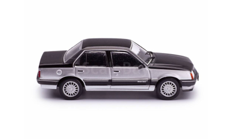 Chevrolet Monza Classic 1986 черный с серебристым, масштабная модель, Altaya, scale43