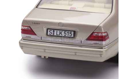 Mercedes-Benz S600 W140 1997 серебристый, масштабная модель, Norev, scale18