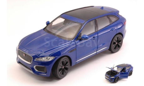 Jaguar F-Pace кроссовер 2016 синий металлик 1:24, масштабная модель, scale24