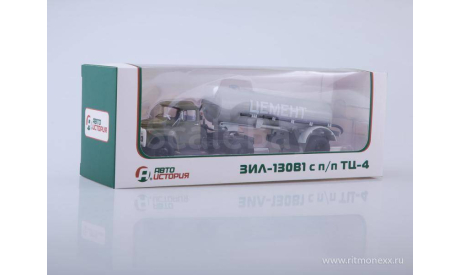 ЗИЛ-130В1 с полуприцепом ТЦ-4, масштабная модель, Автоистория (АИСТ), scale43